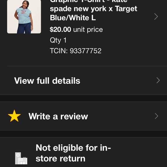 Kate Spade for Target Striped T-Shirt - Picture 3 of 6